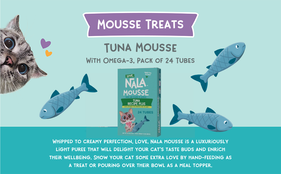 tuna mousse treats with omega-3 pack of 24